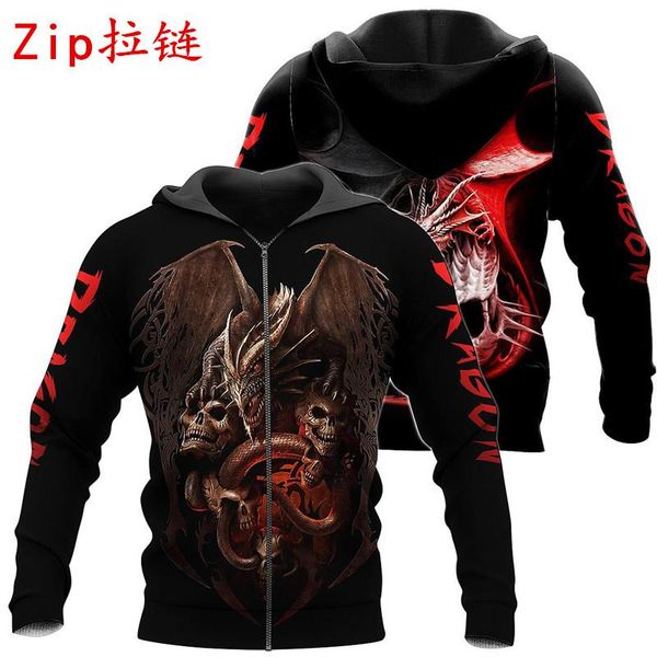 men's hoodies & sweatshirts funny dragon skull 3d printed casual sweatshirt autumn menwomen fashion pullover hip hop streetwear sudader, Black
men's hoodies & sweatshirts funny dragon skull 3d printed casual sweatshirt autumn menwomen fashion pullover hip hop streetwear sudader, Black