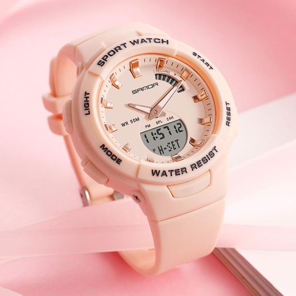 sanda female sport watch women famous luxury brands electronic ladies fashion wrist watches 2021 relogio digital feminino wristwatches, Slivery;brown
sanda female sport watch women famous luxury brands electronic ladies fashion wrist watches 2021 relogio digital feminino wristwatches, Slivery;brown