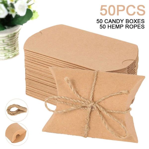 gift wrap 50pcs kraft paper box pillow shape candy wedding favor boxes for home baby shower kids birthday party supplies
gift wrap 50pcs kraft paper box pillow shape candy wedding favor boxes for home baby shower kids birthday party supplies