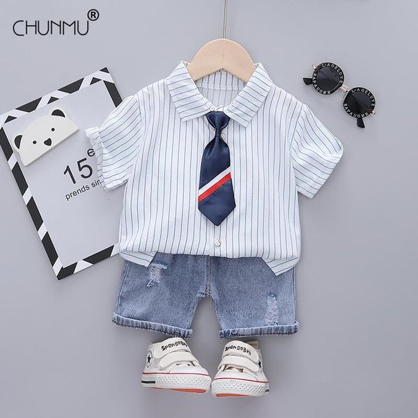 boys outfits fashion children's clothing gentleman suits striped t-shirt tie shorts suit sets casual kids clothes, White
boys outfits fashion children's clothing gentleman suits striped t-shirt tie shorts suit sets casual kids clothes, White