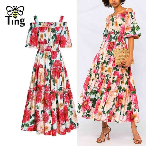 designer flower print ruched midi long party dinner dresses summer boho fashion zevity floral elastic high waist robes 210513, Black;gray
designer flower print ruched midi long party dinner dresses summer boho fashion zevity floral elastic high waist robes 210513, Black;gray