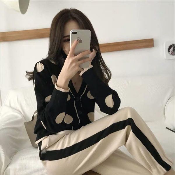 women's two piece pants spring autumn 2 sets plus size long sleeve knit cardigan + harem suits korean clothing women femme y458, White
women's two piece pants spring autumn 2 sets plus size long sleeve knit cardigan + harem suits korean clothing women femme y458, White