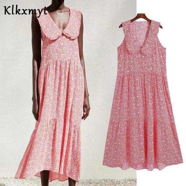 klkxmyt za women summer dress fashion red print midi casual loose peter pan collar female party es vestido 210527, Black;gray
klkxmyt za women summer dress fashion red print midi casual loose peter pan collar female party es vestido 210527, Black;gray