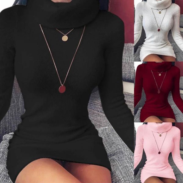 casual dresses long-sleeved solid color high-neck tight-fitting hip mini dress autumn and winter women's street party wear club clothes, Black;gray
casual dresses long-sleeved solid color high-neck tight-fitting hip mini dress autumn and winter women's street party wear club clothes, Black;gray