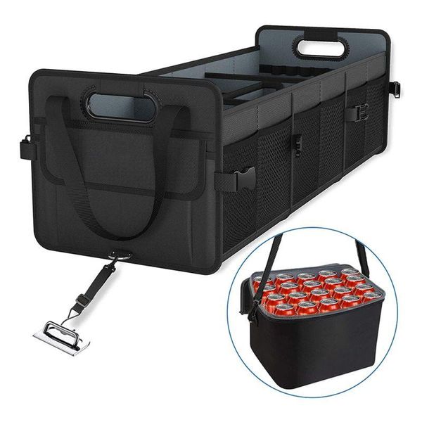 car trunk storage box extra large collapsible organizer with 3 compartments home seat stowing tidying -
car trunk storage box extra large collapsible organizer with 3 compartments home seat stowing tidying -