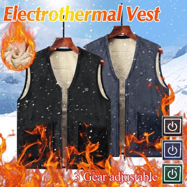 men's vests men winter heated solid coat plus velvet vest warm thick pocket jacket waistcoat thermal electric, Black;white
men's vests men winter heated solid coat plus velvet vest warm thick pocket jacket waistcoat thermal electric, Black;white