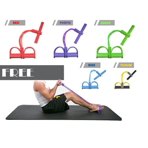 resistance bands 4 tube strong fitness latex pedal exerciser women men sit up pull ropes yoga spring equipment tic foot 
resistance bands 4 tube strong fitness latex pedal exerciser women men sit up pull ropes yoga spring equipment tic foot