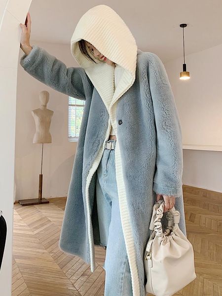 women's fur & faux real coat female 100% wool winter clothes women korean style jacket hooded fashion 2021 mulheres casacos pph2608, Black
women's fur & faux real coat female 100% wool winter clothes women korean style jacket hooded fashion 2021 mulheres casacos pph2608, Black