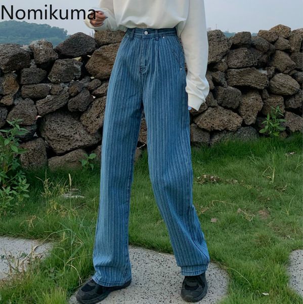 nomikuma causal high waist striped jeans pants autumn winter new long trousers korean women demin wide leg pants 6d157 210427, Blue
nomikuma causal high waist striped jeans pants autumn winter new long trousers korean women demin wide leg pants 6d157 210427, Blue