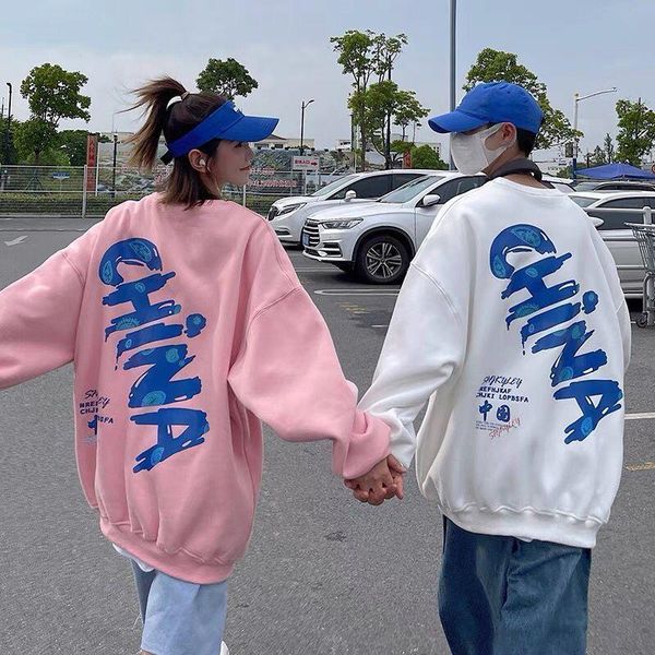 women's hoodies & sweatshirts harajuku china patternprinted t-shirt cotton pullover for women couple sweater coat high street vintage s, Black
women's hoodies & sweatshirts harajuku china patternprinted t-shirt cotton pullover for women couple sweater coat high street vintage s, Black