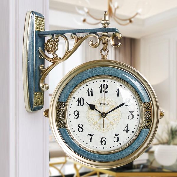 wall clocks american double-sided clock living room mute european quartz watch creative home hanging decoration 50wc23
wall clocks american double-sided clock living room mute european quartz watch creative home hanging decoration 50wc23