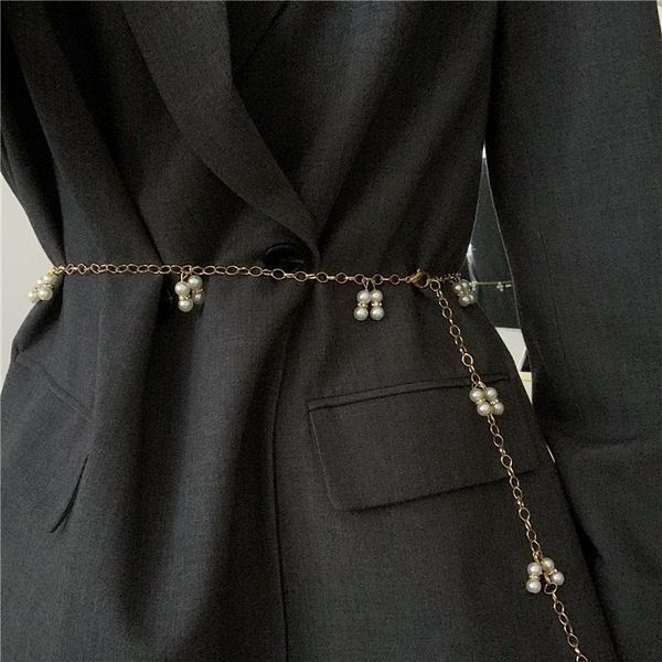 belts french style vintage pearl belt women's fashion suit dress sweater decoration slimming metal chain waist seal, Black;brown
belts french style vintage pearl belt women's fashion suit dress sweater decoration slimming metal chain waist seal, Black;brown