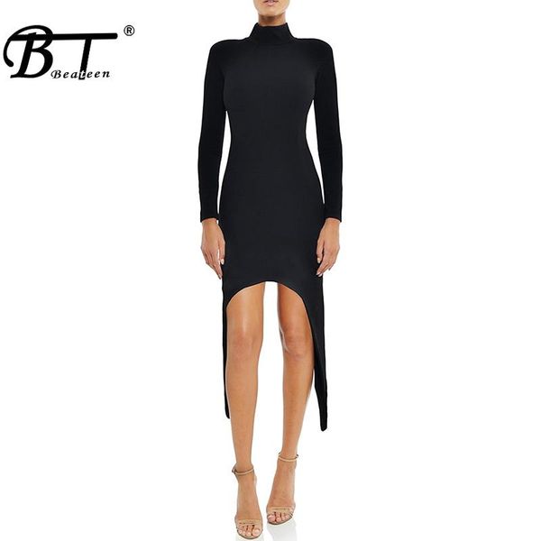 casual dresses beateen 2021 black long sleeve evening bandage dress club party stand neck irregular bodycon fashion, Black;gray
casual dresses beateen 2021 black long sleeve evening bandage dress club party stand neck irregular bodycon fashion, Black;gray