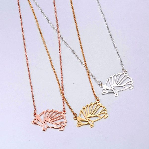 chain necklace for women cute hedgehog pendant rose gold womens steel stainless fashion boho jewelry on the neck necklaces, Silver
chain necklace for women cute hedgehog pendant rose gold womens steel stainless fashion boho jewelry on the neck necklaces, Silver