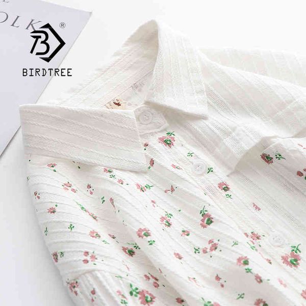 autumn new women floral print cotton white shirt full sleeve button up casual pockets patchwork blouse spring girl sweet t1 210430
autumn new women floral print cotton white shirt full sleeve button up casual pockets patchwork blouse spring girl sweet t1 210430