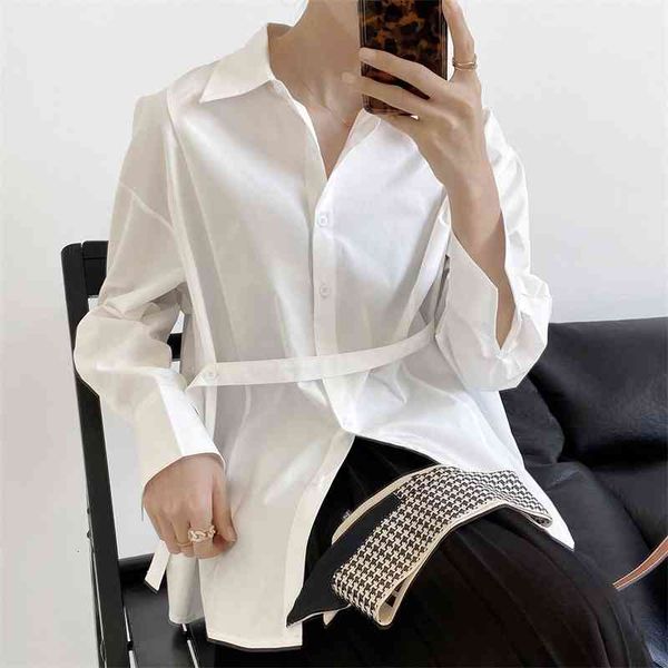 women's knits & tees spring blouses turn down collar lace-up design s and fashion cotton shirt blusas 6996, White
women's knits & tees spring blouses turn down collar lace-up design s and fashion cotton shirt blusas 6996, White