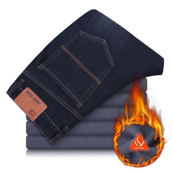 men's jeans plus size 42 44 46 men's winter warm business casual blue black straight loose denim trousers male brand pants
men's jeans plus size 42 44 46 men's winter warm business casual blue black straight loose denim trousers male brand pants
