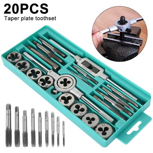 hand tools 20pcs tap and die set metric thread adjustable m3-m12 wrench for metalworking screw
hand tools 20pcs tap and die set metric thread adjustable m3-m12 wrench for metalworking screw