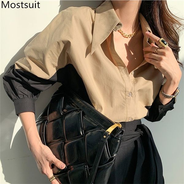stylish korean color-blocked women blouse office ladies full sleeve loose shirts elegant spring blusas mujer 210518, White
stylish korean color-blocked women blouse office ladies full sleeve loose shirts elegant spring blusas mujer 210518, White