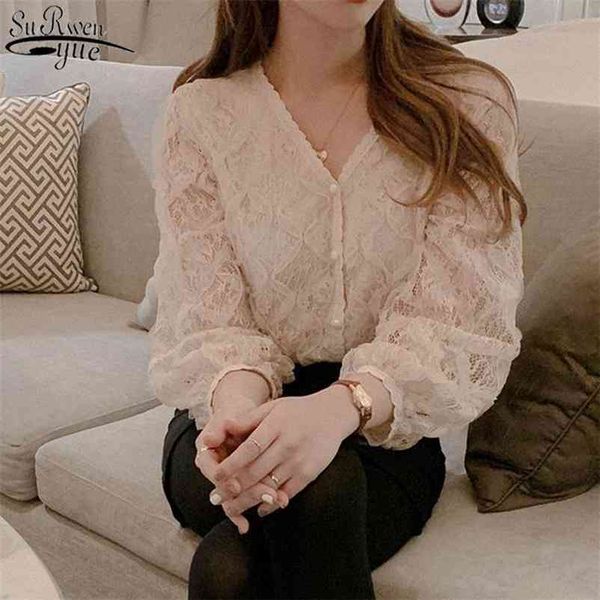 spring long sleeve v-neck wild loose lace shirt sweet hollow out female chiffon blouse blusas mujer 13921 210521, White
spring long sleeve v-neck wild loose lace shirt sweet hollow out female chiffon blouse blusas mujer 13921 210521, White