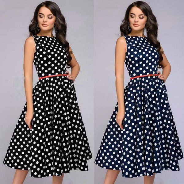 casual dresses polka dot dress women elegant sleeveless vintage o neck retro long flowy tropical maxi robe femme #g2, Black;gray
casual dresses polka dot dress women elegant sleeveless vintage o neck retro long flowy tropical maxi robe femme #g2, Black;gray