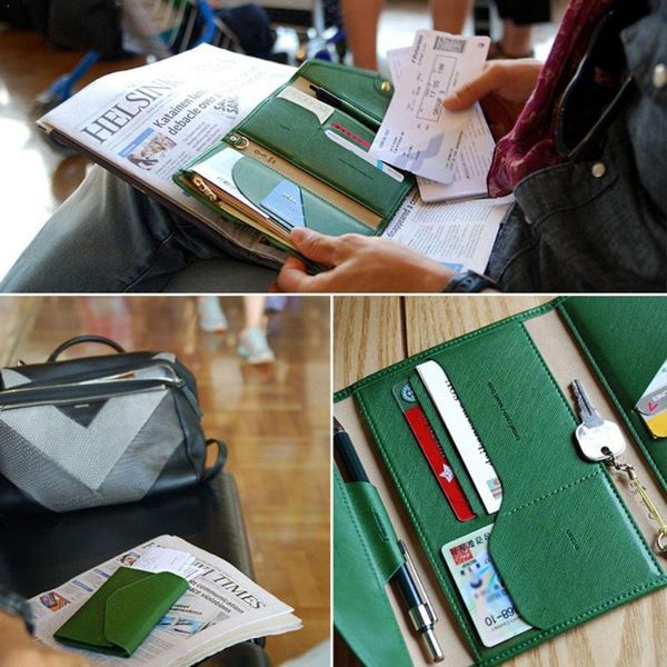 card holders passport holder travel wallet bag id document case organizer bagfashion g0g6, Brown;gray
card holders passport holder travel wallet bag id document case organizer bagfashion g0g6, Brown;gray