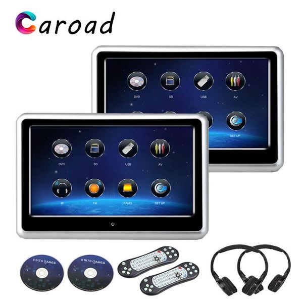 car video caroad 2pcs 9 inch headrest monitor hd 1080p dvd player touch screen usb/sd/ir/fm transmitter/speaker/wireless game
car video caroad 2pcs 9 inch headrest monitor hd 1080p dvd player touch screen usb/sd/ir/fm transmitter/speaker/wireless game