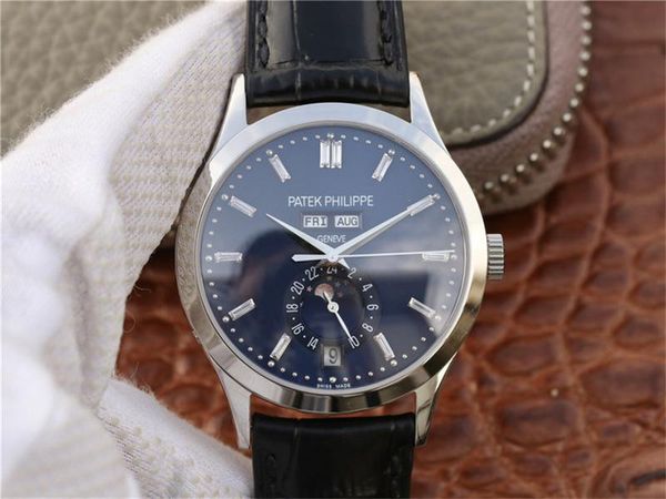 km v2 version 5396 mens watches 38mm 324 automatic mechanical movement fine steel watch leather strap wristwatches, Slivery;brown
km v2 version 5396 mens watches 38mm 324 automatic mechanical movement fine steel watch leather strap wristwatches, Slivery;brown