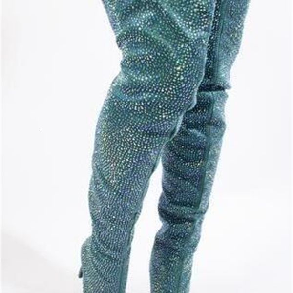 boots light blue woman bling strass on her knee boots lady pointed toes stiletto heels slide in long izbo, Black
boots light blue woman bling strass on her knee boots lady pointed toes stiletto heels slide in long izbo, Black