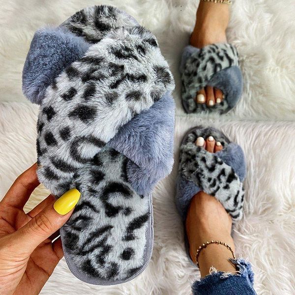 women slippers leopard fur slides winter house 2021 fashion warm indoor shoes ladies soft flip flop, Black
women slippers leopard fur slides winter house 2021 fashion warm indoor shoes ladies soft flip flop, Black