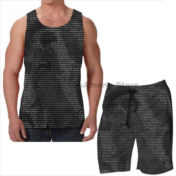 men's tracksuits summer funny print men tank women marianas trench josh ramsay beach shorts sets fitness vest, Gray
men's tracksuits summer funny print men tank women marianas trench josh ramsay beach shorts sets fitness vest, Gray