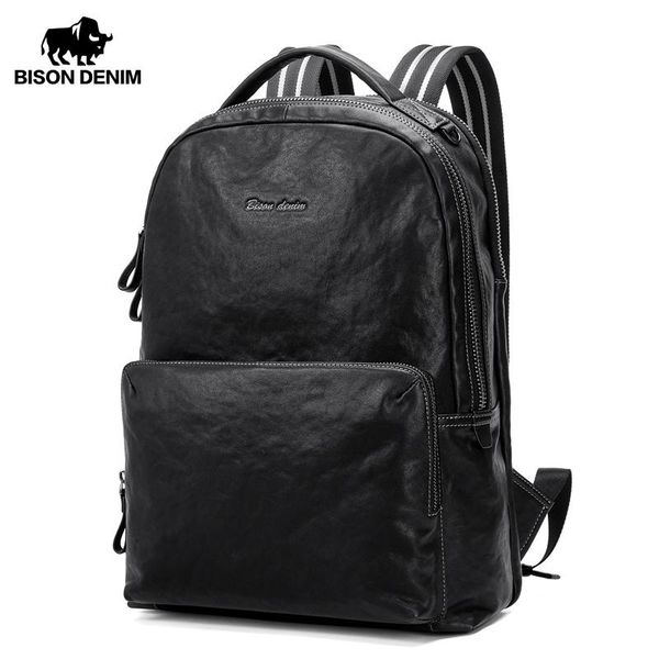 backpack bison denim genuine leather 15 inches lapbag male high capacity travel schoolbag for teenager
backpack bison denim genuine leather 15 inches lapbag male high capacity travel schoolbag for teenager