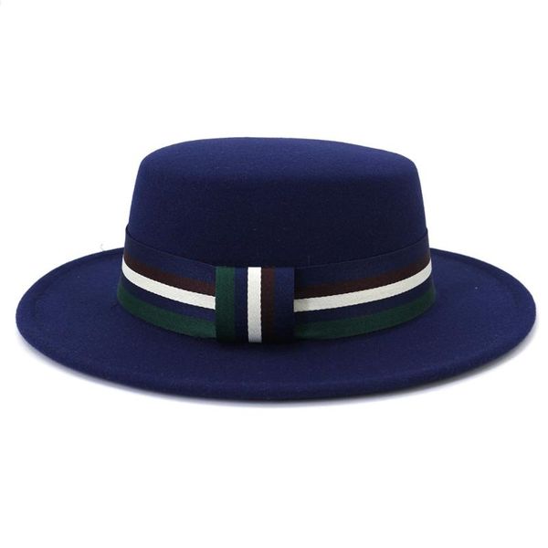 wide brim hats woolen hat national wind flat fedora in autumn and winter panama jazz wholesale, Blue;gray
wide brim hats woolen hat national wind flat fedora in autumn and winter panama jazz wholesale, Blue;gray