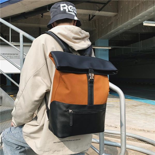 backpack fashion men pu large capacity college student school bags for teenage bag style women's travel back pack mochila
backpack fashion men pu large capacity college student school bags for teenage bag style women's travel back pack mochila