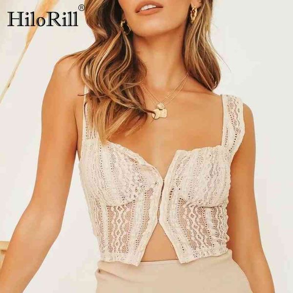 lace tank women summer see through party cropped camisole front breasted club wear sleeveless short 210508, White
lace tank women summer see through party cropped camisole front breasted club wear sleeveless short 210508, White