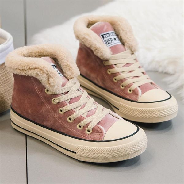 boots thick warm short plush winter women sneakers cotton shoes comfortable ankle casual ladies footwear lace-up suede leather, Black
boots thick warm short plush winter women sneakers cotton shoes comfortable ankle casual ladies footwear lace-up suede leather, Black