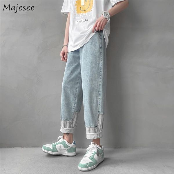 men's jeans ins fashion straight men patchwork high street chic design denim trousers male vintage casual simple japan style, Blue
men's jeans ins fashion straight men patchwork high street chic design denim trousers male vintage casual simple japan style, Blue