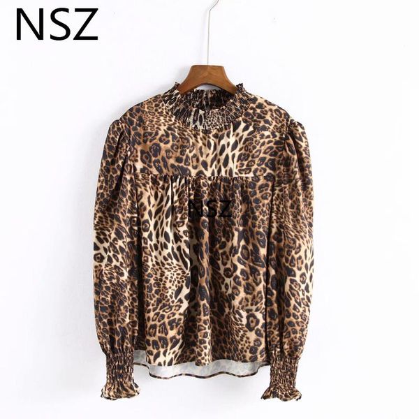 women's blouses & shirts women animal print leopard blouse smock long sleeve o neck irregular shirt female casual loose blusas mujer ca, White
women's blouses & shirts women animal print leopard blouse smock long sleeve o neck irregular shirt female casual loose blusas mujer ca, White