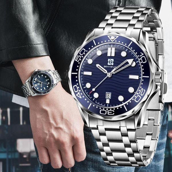 wristwatches men's quartz watches 2021 brand bennevis luxury watch men multifunctional waterproof fashion stainless steel strap, Slivery;brown
wristwatches men's quartz watches 2021 brand bennevis luxury watch men multifunctional waterproof fashion stainless steel strap, Slivery;brown