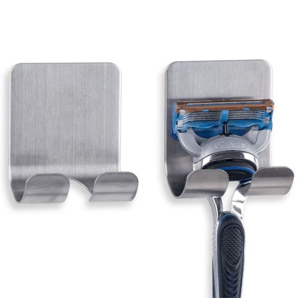 hooks & rails self adhesive stainless steel razor holder shaver hook hanger stand shelf shaving storage rack bathroom organizer
hooks & rails self adhesive stainless steel razor holder shaver hook hanger stand shelf shaving storage rack bathroom organizer