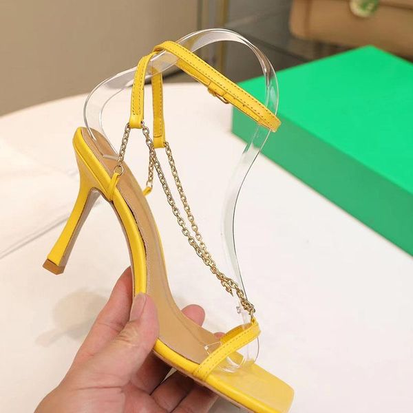 sandals 2021 square head thin strap chain high heel female shallow mouth fashion comfortable ins net red, Black
sandals 2021 square head thin strap chain high heel female shallow mouth fashion comfortable ins net red, Black
