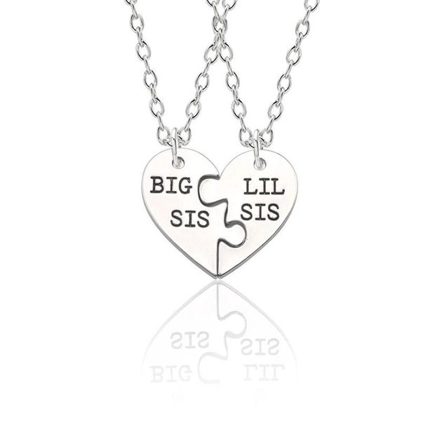 chains necklace women corlour puzzle love heart pendants choekrs big sister little family bff jewelry, Silver
chains necklace women corlour puzzle love heart pendants choekrs big sister little family bff jewelry, Silver