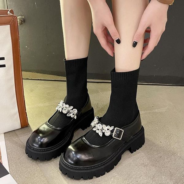 boots fashion skinny stretch sock women autumn winter 2021 patent leather black female ankle crystal retro single shoes
boots fashion skinny stretch sock women autumn winter 2021 patent leather black female ankle crystal retro single shoes