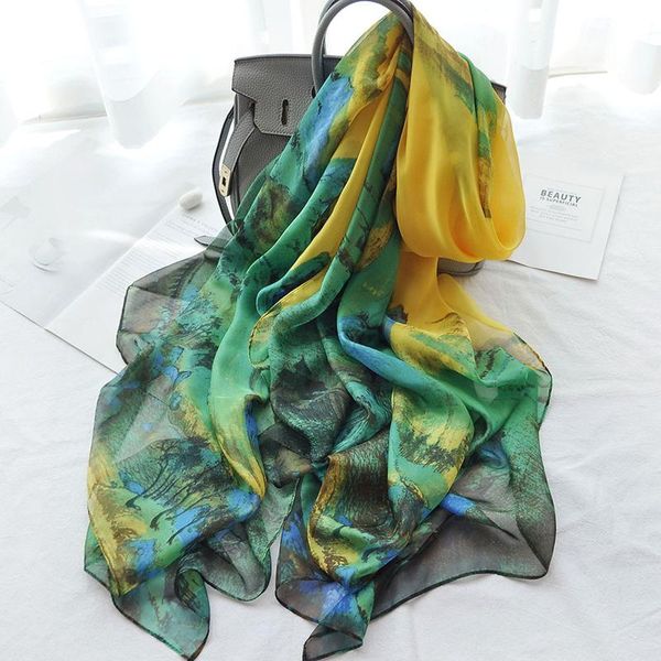 scarves chinese style ethnic landscape painting scarf oversized sunscreen silk women summer thin section with gauze beach towel, Blue;gray
scarves chinese style ethnic landscape painting scarf oversized sunscreen silk women summer thin section with gauze beach towel, Blue;gray