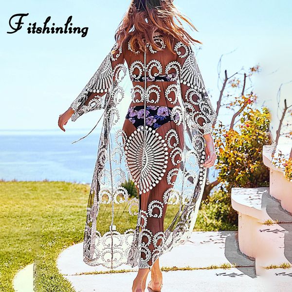 fitshinling mesh beach cover up swimwear embroidery flower see through kimono summer long cardigan holiday cover-ups
fitshinling mesh beach cover up swimwear embroidery flower see through kimono summer long cardigan holiday cover-ups