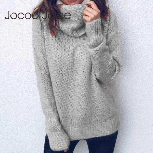 jocoo jolee women casual long sleeve turtleneck pullover sweater vintage loose knitted sweater jumpers autumn winter solid 210619, White;black
jocoo jolee women casual long sleeve turtleneck pullover sweater vintage loose knitted sweater jumpers autumn winter solid 210619, White;black
