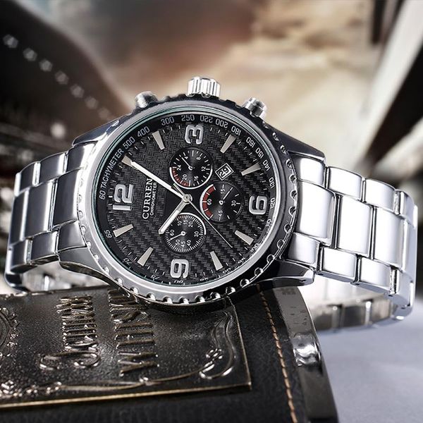wristwatches curren luxury mens watches men fashion male clock quartz watch men's sport full steel waterproof relogio masculino, Slivery;brown
wristwatches curren luxury mens watches men fashion male clock quartz watch men's sport full steel waterproof relogio masculino, Slivery;brown