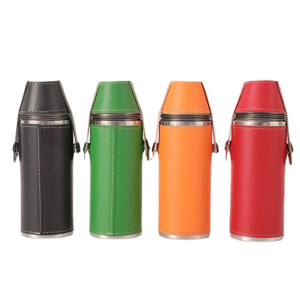 flask flagon cylindrical stainless steel wine bottle leather outdoor portable kettle
flask flagon cylindrical stainless steel wine bottle leather outdoor portable kettle
