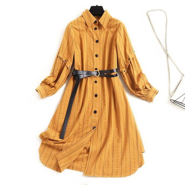 casual dresses european high-end women's fashion salt shrink dress elegant 2021 early autumn lapel shirt belt vestido 15322, Black;gray
casual dresses european high-end women's fashion salt shrink dress elegant 2021 early autumn lapel shirt belt vestido 15322, Black;gray