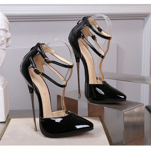 dress shoes women high 16cm heels supply nightclubs plus size high-heeled t-stage catwalk red heels 35-46 odyo, Black
dress shoes women high 16cm heels supply nightclubs plus size high-heeled t-stage catwalk red heels 35-46 odyo, Black